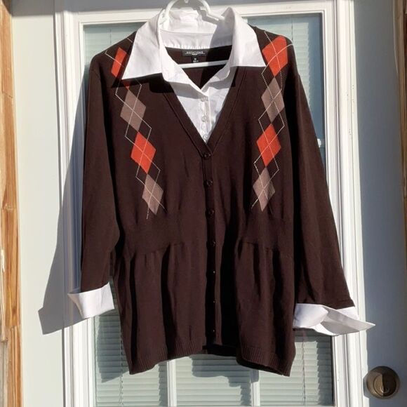 Take 50% OFF- Notation Women's Blouse Shirt, Size-1X - Picture 1 of 7